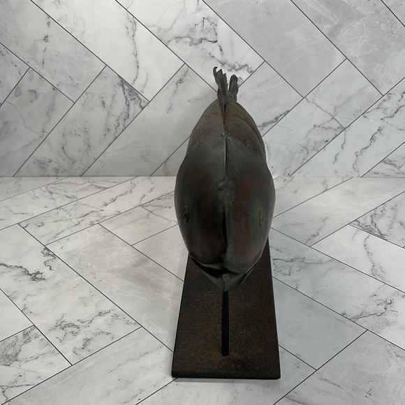 Vintage humuhumunukunukuapuaa Hawaiian State Fish Brass Stand - Picture 2 of 12